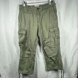 Ralph Lauren Polo Jeans green capri womens size 6 cotton cropped casual